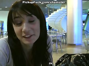 Titted student fuck in a mall