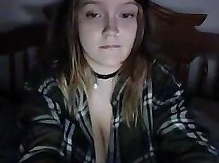 Busty girl show her boobs by webcam